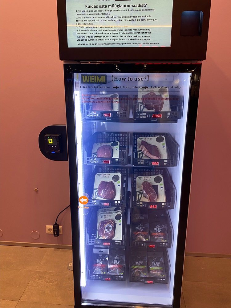 distributeur automatique de viande surgelée en Estonie
